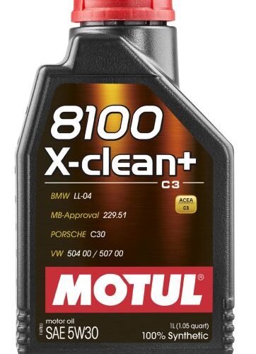 Motul 8100 X-clean+ 5W-30 engine oil, 1 L