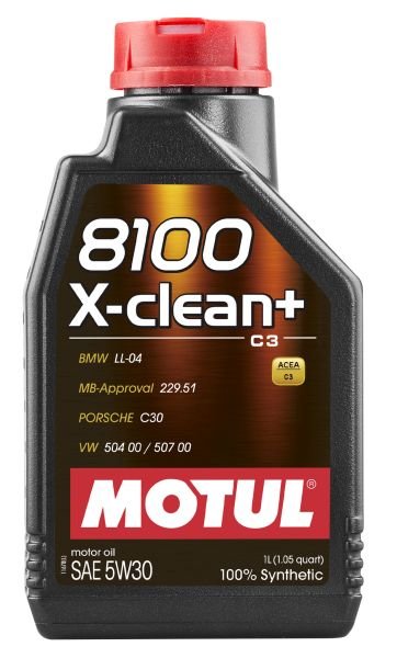 Motul 8100 X-clean+ 5W-30 engine oil, 1 L